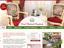 Tablet Screenshot of hotel-eberhardt.de
